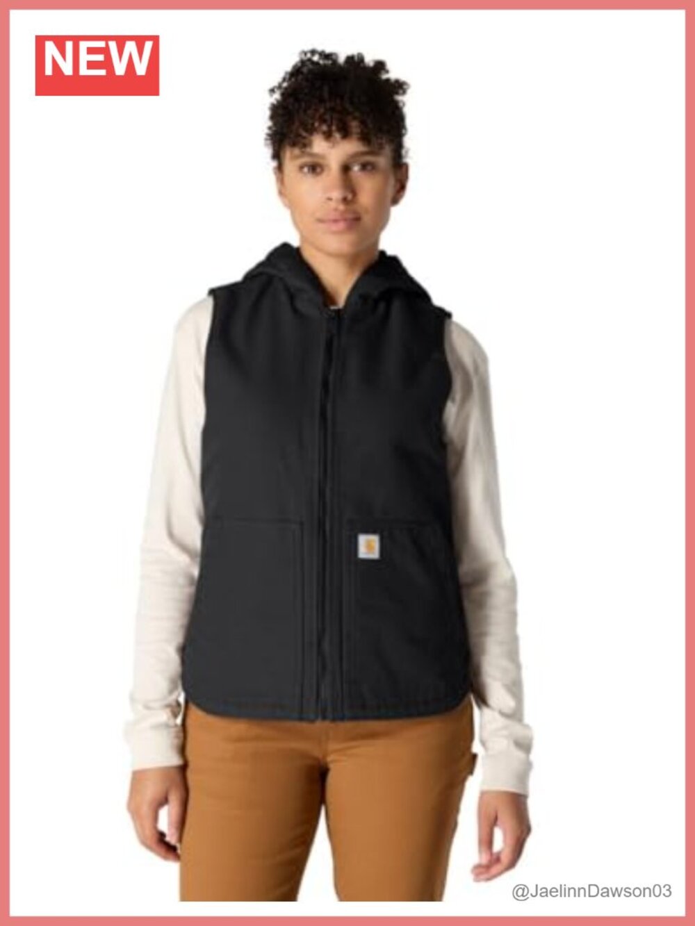 Washed Duck Insulated Hooded Vest Quilted Cold Weather